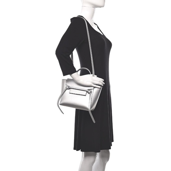 Celine Silver Nano Belt Bag Calfskin reg $2,200.00 - Picture 1 of 16